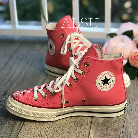 NWT Converse Chuck 70 HI Punch Coral W AUTHENTIC - Picture 2 of 8